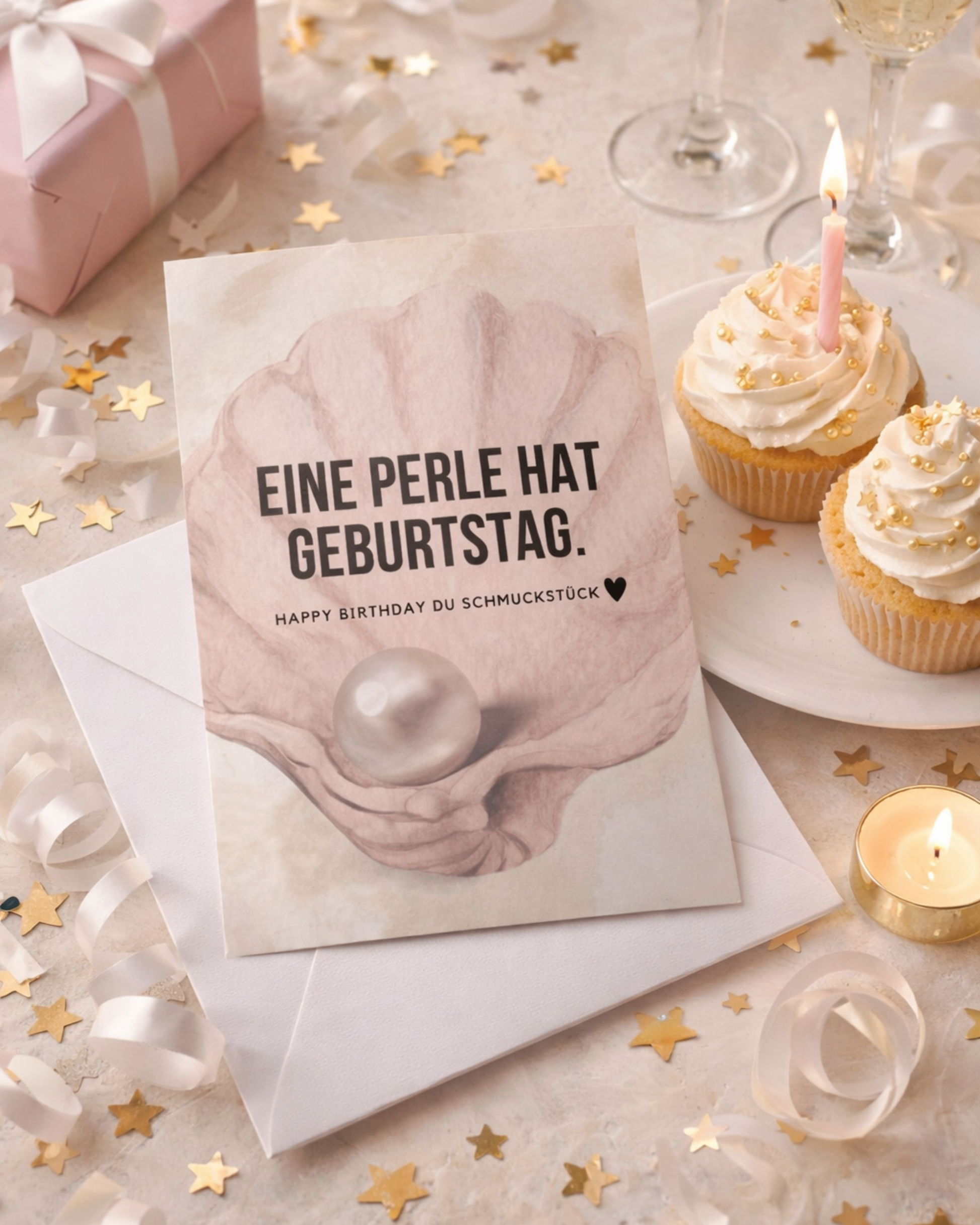 Geschenkkarte mit Kuvert von PERLI