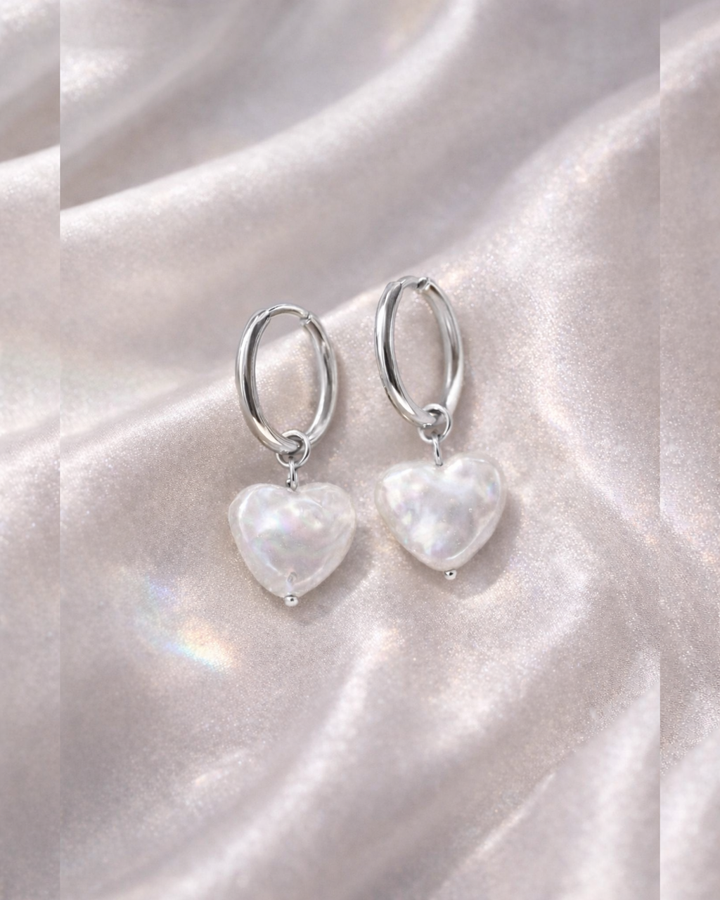 PERLI._Amour_Kollektion_Perlenohrringe_Creolen_mit_Herz-silber