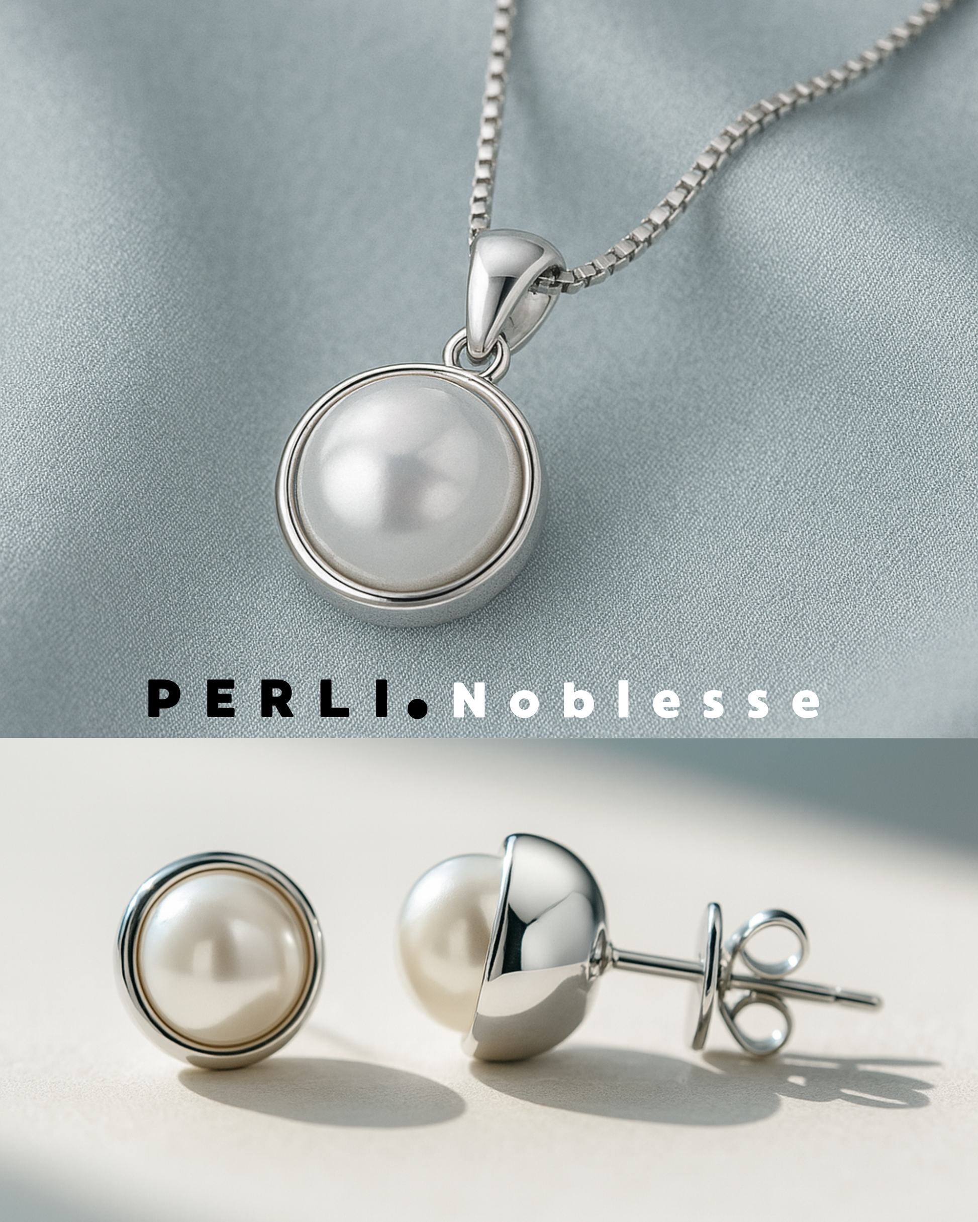 Set "Amalia" - Farbe Weißgold