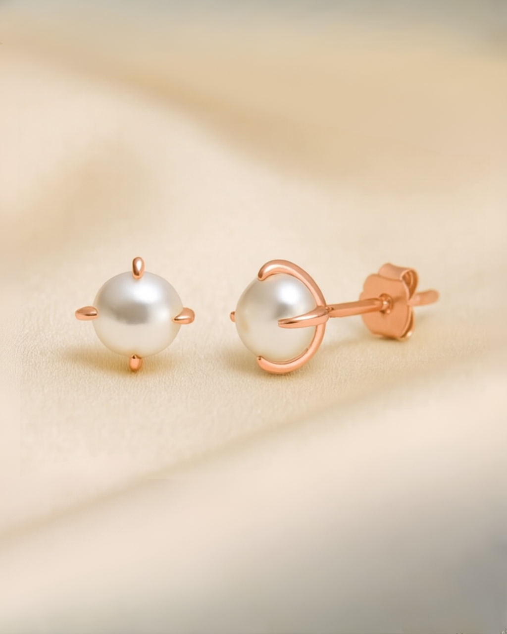 Sterling Silber Ohrstecker mit Perle