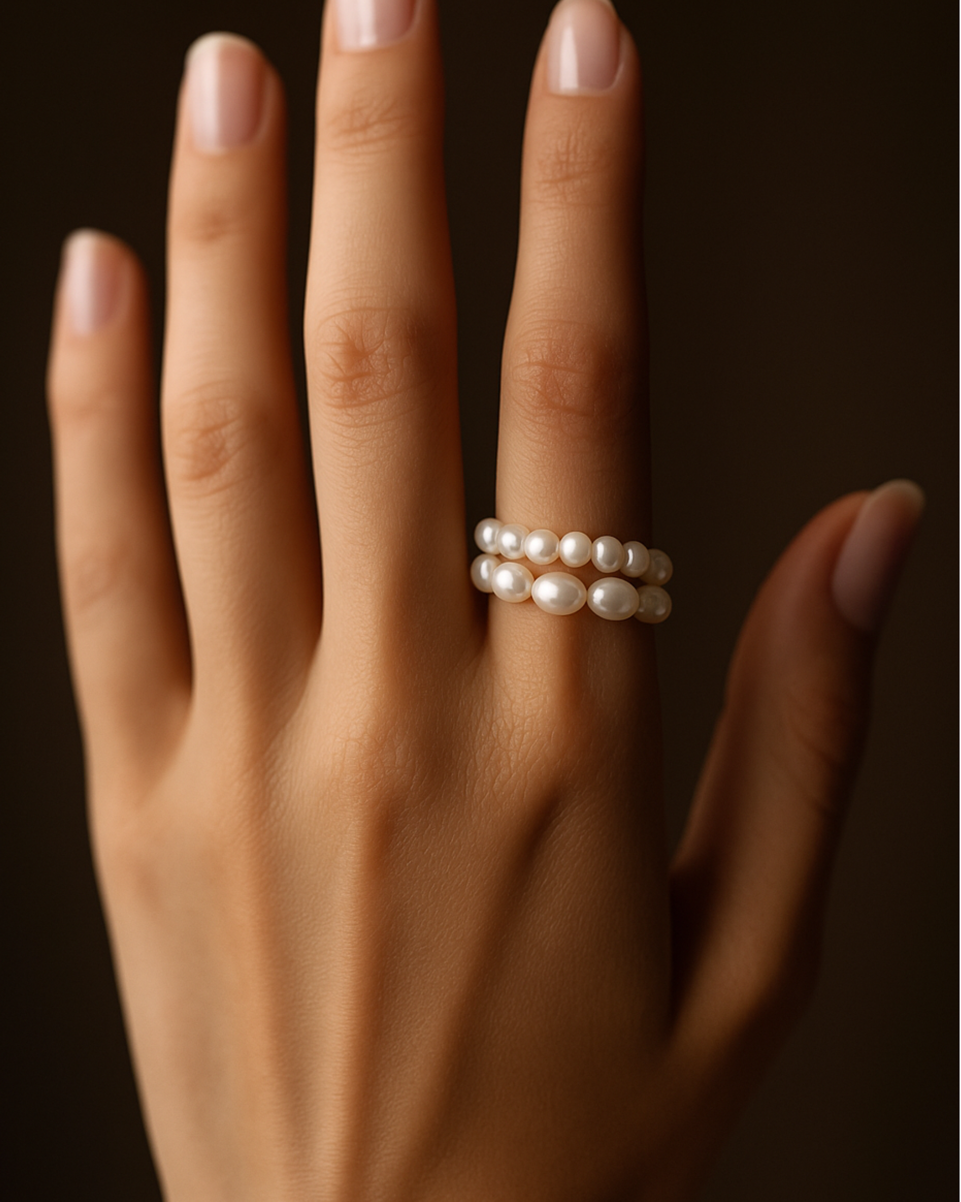 Perlenring - Schmuckset